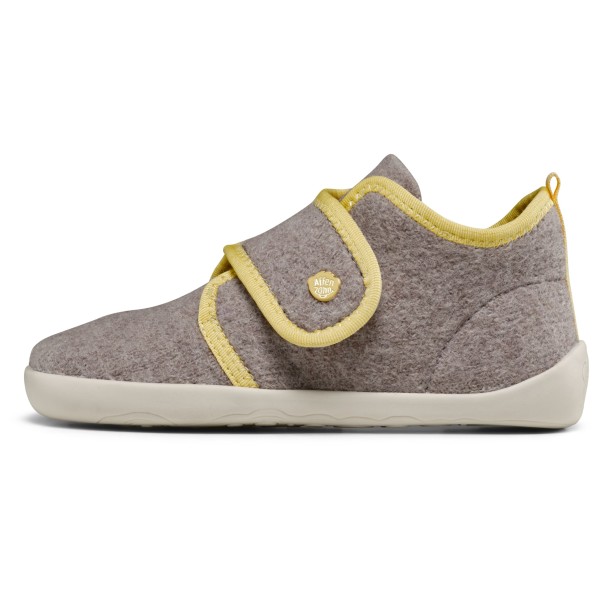 Affenzahn Kid’s Hausschuh Wolle Pury Pantoffels Grijs