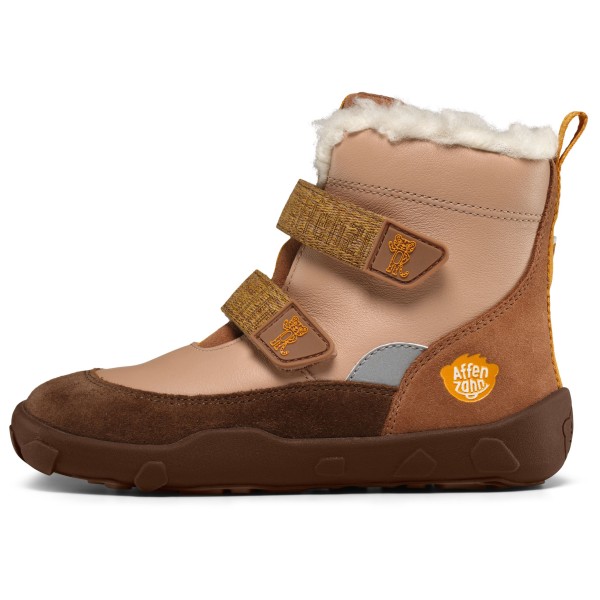 Affenzahn Kid’s Winterstiefel Leder Winty Winterschoenen Bruin