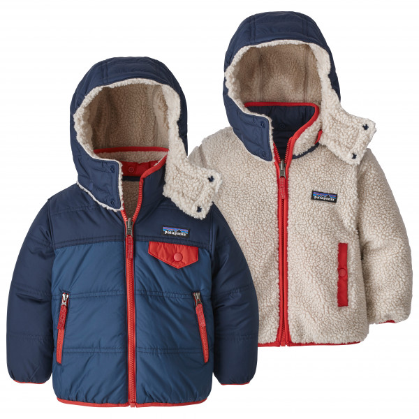 Image of Patagonia - Baby Reversible Tribbles Hoody - Winterjacke Gr 12-18 Months;2 Years;3 Years;3-6 Months;4 Years;5 Years;6-12 Months blau;braun;bunt
