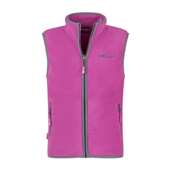 Trollkids Arendal Vest Fleeceweste Kinder Wandern (Gr 164 |rosa)