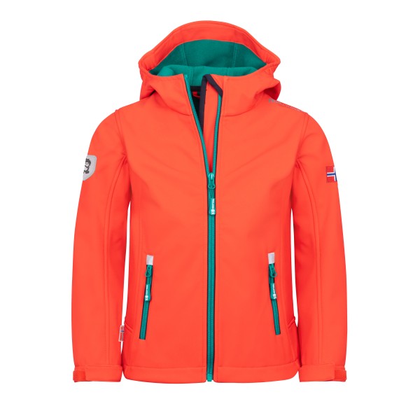 Trollkids - Kid's Trollfjord Jacket - Softshelljacke Gr 152 rot