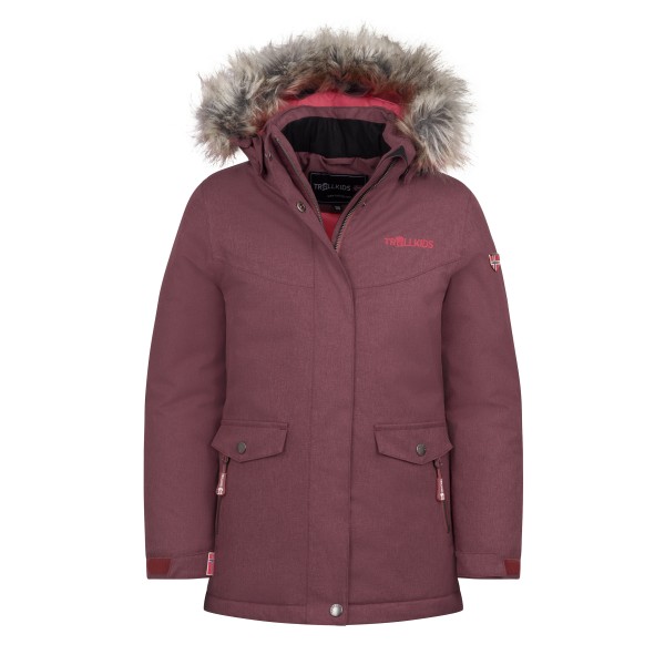 Trollkids Girl’s Oslo Coat XT Lange jas Purper