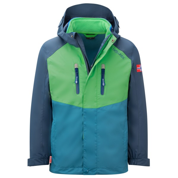 Trollkids - Kid's Bryggen 3in1 Jacket - Doppeljacke Gr 128 blau