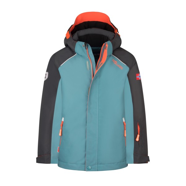 Trollkids Holmenkollen Snow Jacket Pro Skijacke Kids (Gr 92 |türkis |wasserdicht)