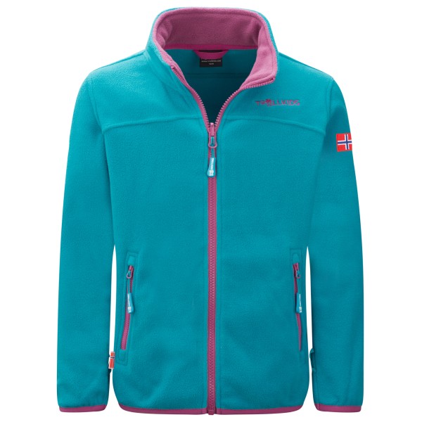 Image of Trollkids - Girls Oppdal Jacket XT - Fleecejacke Gr 104 türkis