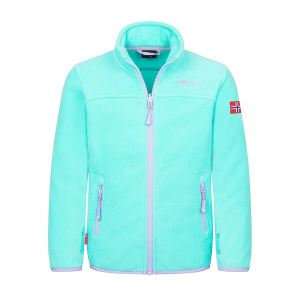 Trollkids - Girls Oppdal Jacket XT - Fleecejacke Gr 110 türkis