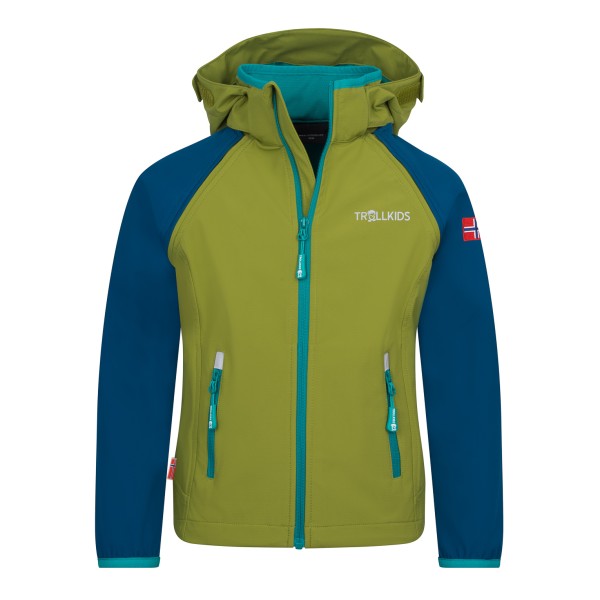 Trollkids Rondane Zip Off Jacket XT Softshelljacke Kids (Gr 110 |oliv)