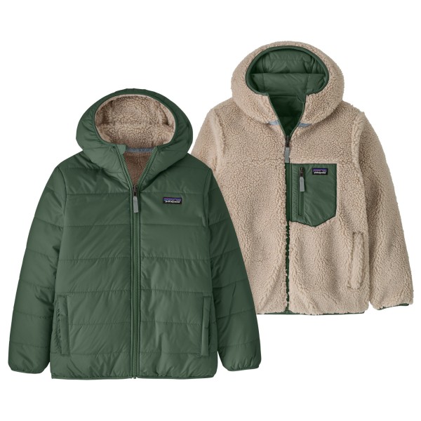Patagonia Boy’s Reversible Ready Freddy Hoody Winterjack Olijfgroen