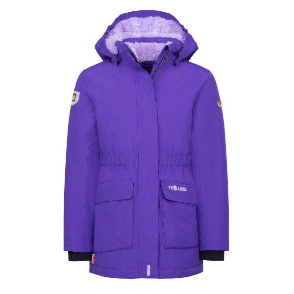 Trollkids - Girl's Alesund Coat - Mantel Gr 104 lila