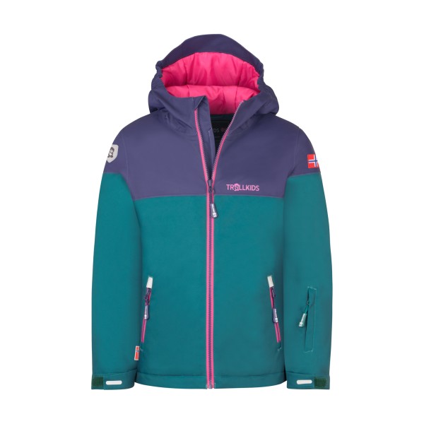 Trollkids Hallingdal Jacket Winterjacke Kinder Ski (Gr 92 |türkis)