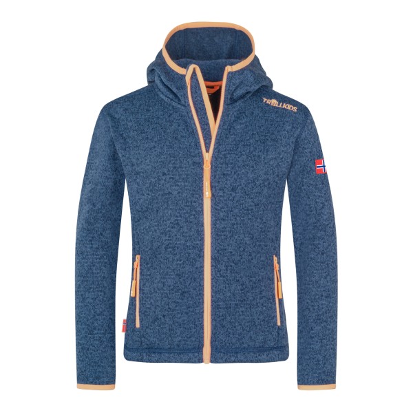 Trollkids Jondalen Jacket XT Fleecejacke Kinder Wandern (Gr 122 |blau)