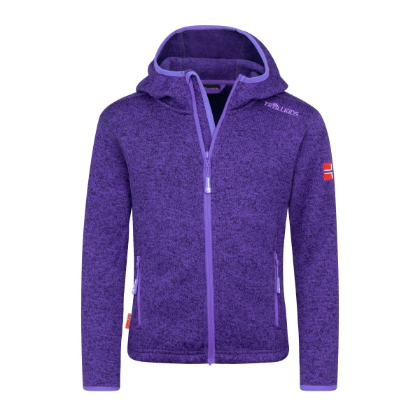 Trollkids - Girl's Jondalen Jacket XT - Fleecejacke Gr 122 lila