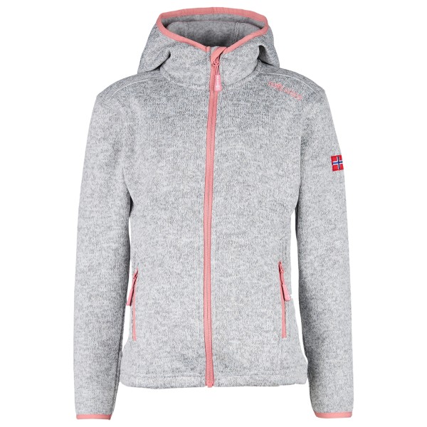 Image of Trollkids - Girl"s Jondalen Jacket XT - Fleecejacke Gr 104;110;116;128;140;152;164;176;92;98 grau;rosa;türkis'