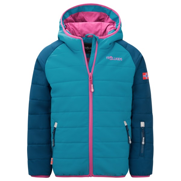 Trollkids – Kid’s Hafjell Snow Jacket Pro – Ski-jas maat 92, turkoois Turquoise