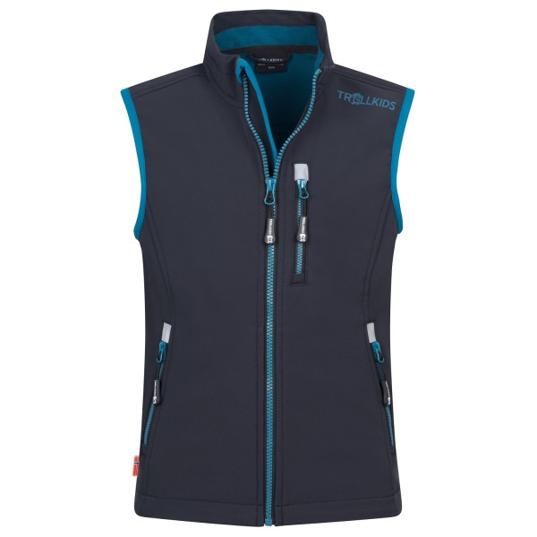 Trollkids Trollfjord Vest Softshellweste Kinder (Größe 140 |blau)