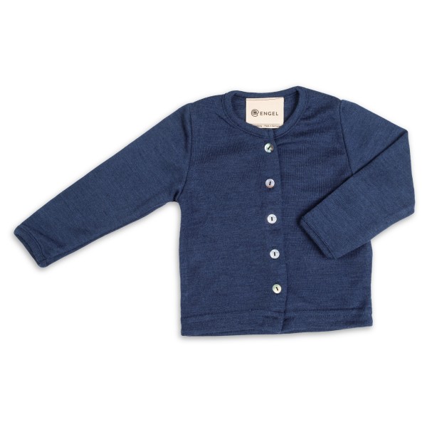 Woll- & Merinopullover Engel Baby-Cardigan Kinder (Gr 50/56 |blau)