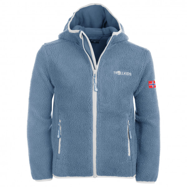 Image of Trollkids - Girl"s Mandal Jacket - Fleecejacke Gr 104;110;116;128;140;152;164;176;92;98 blau;rot'