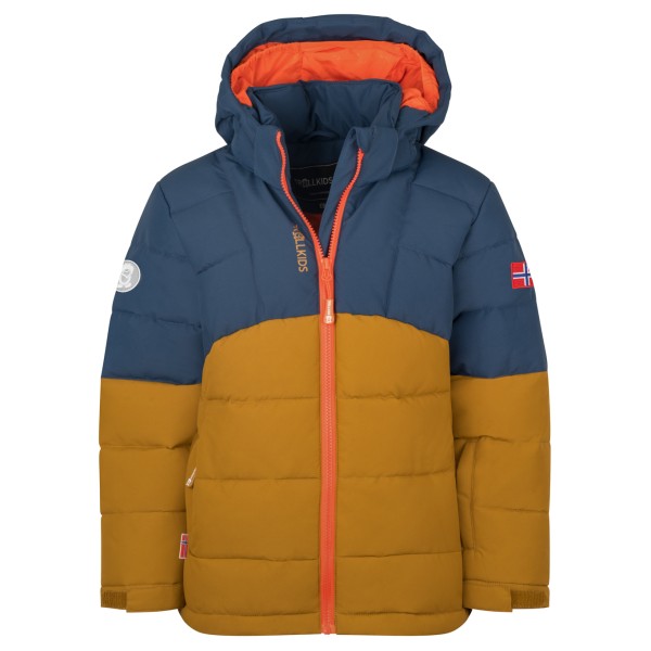 Trollkids – Kid’s Gryllefjord Jacket – Winterjack maat 98, Bruin