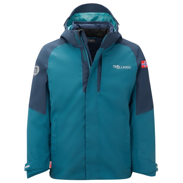 Image of Trollkids - Kid"s Skanden 3in1 Jacket - Doppeljacke Gr 104;110;116;152;164;92;98 blau;blau/türkis;grün'