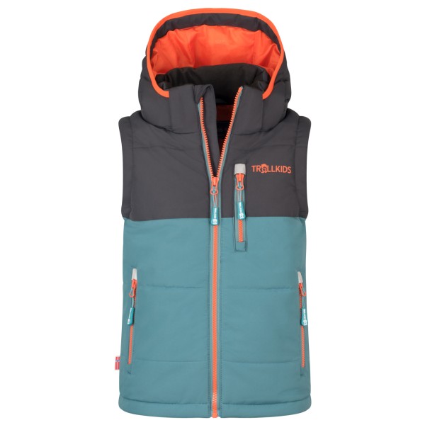 Trollkids Kid’s Narvik Vest XT Synthetische bodywarmer turkoois Turquoise