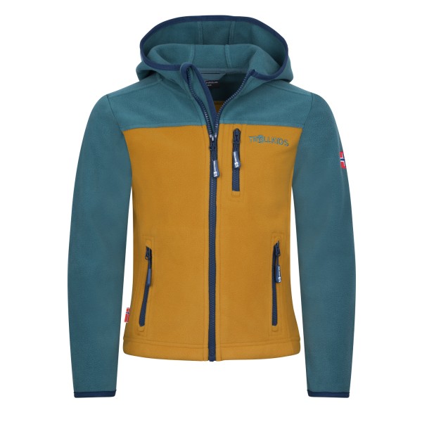 Trollkids Stavanger Jacket Fleecejacke Kinder (Gr 128 |blau)