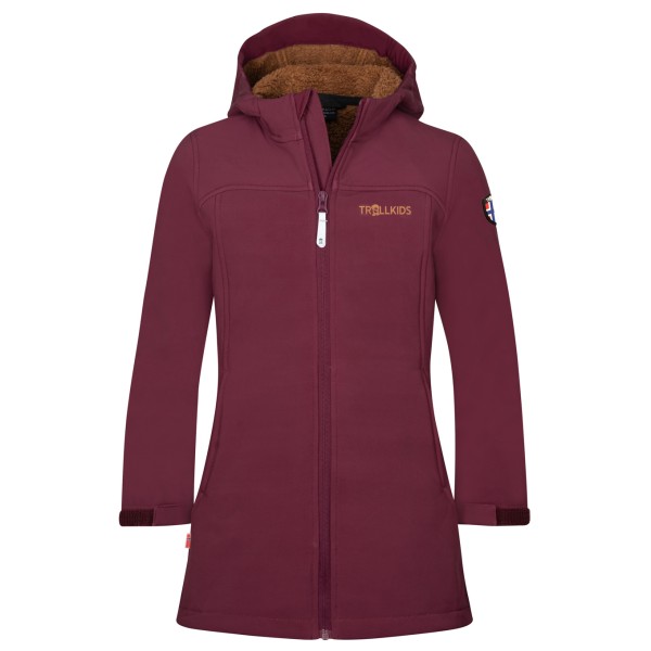 Trollkids Girl’s Kristiansand Coat Softshelljack Rood