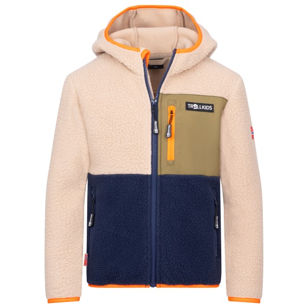 Trollkids Kid’s Aurlandsfjord Jacket Fleecevest Beige