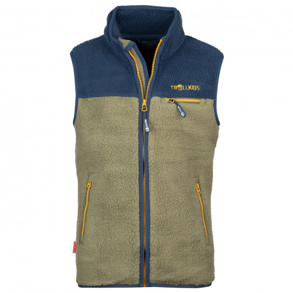 Image of Trollkids - Kid"s Hemsedal Vest - Fleecegilet Gr 152 oliv'