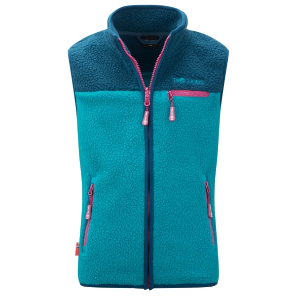 Image of Trollkids - Kid"s Hemsedal Vest - Fleecegilet Gr 128 türkis'