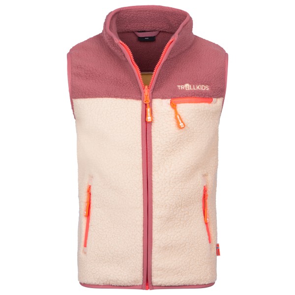 Trollkids Kid’s Hemsedal Vest Fleecebodywarmer Roze