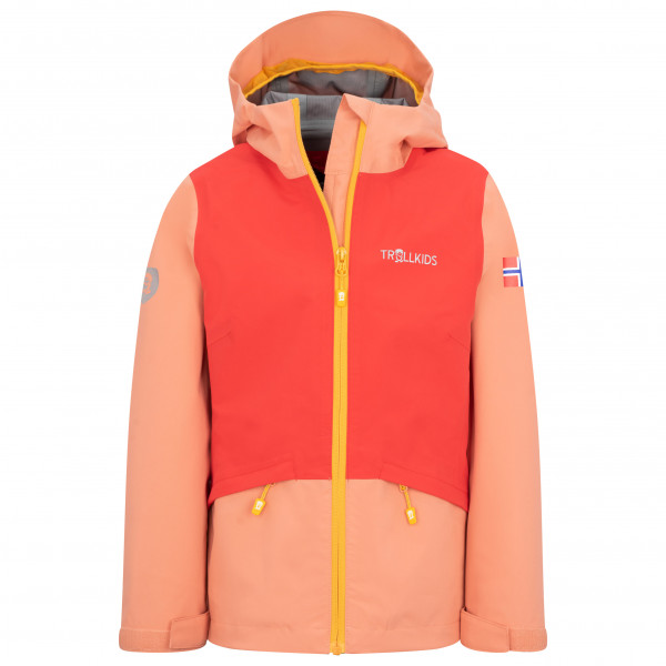Image of Trollkids - Girl"s Gjende Jacket - Regenjacke Gr 110;98 rot'