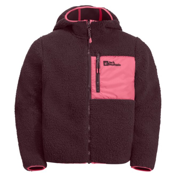 Image of Jack Wolfskin - Kid"s Ice Curl Hood Jacket - Fleecejacke Gr 104;116;128;140;152;164;176 blau;braun'