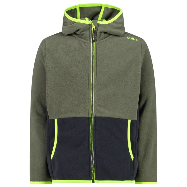 Image of CMP - Boy"s Jacket Fix Hood Arctic Fleece - Fleecejacke Gr 104 oliv'