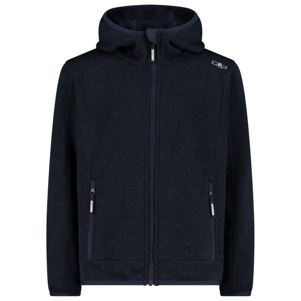 Image of CMP - Boy"s Jacket Fix Hood Jacquard Knitted - Fleecejacke Gr 176 schwarz'