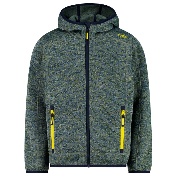 Image of CMP - Boy"s Jacket Fix Hood Jacquard Knitted - Fleecejacke Gr 116;128;140;152;164;176 blau;rosa;schwarz'