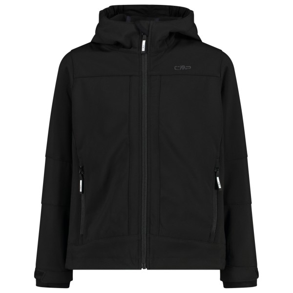 Softshelljacke CMP Jacket Fix Hood Softshell Kinder (Gr 152 |schwarz |wasserdicht)