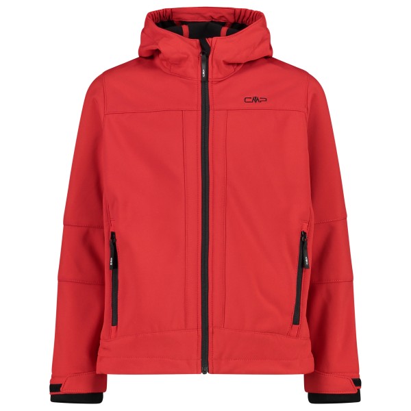 CMP - Boy's Jacket Fix Hood Softshell - Softshelljacke Gr 152 rot