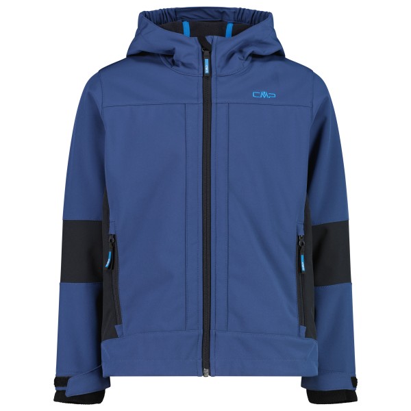 CMP - Boy's Jacket Fix Hood Softshell - Softshelljacke Gr 98 blau