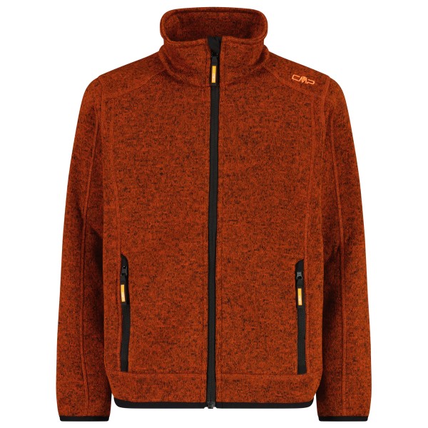 CMP Boy’s Jacket Jacquard Knitted Fleecevest Rood