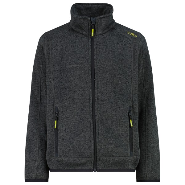 CMP - Boy's Jacket Jacquard Knitted - Fleecejacke Gr 176 schwarz/grau