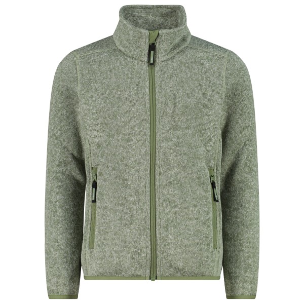 CMP Girl’s Jacket Jacquard Knitted Fleecevest Olijfgroen