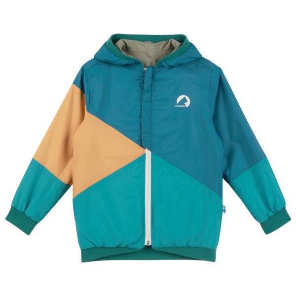 Finkid Muutuva Regenjacke Kinder (Größe 90/100 |türkis |wasserdicht)