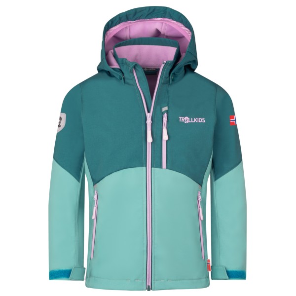 Trollkids - Girl's Balestrand Jacket - Softshelljacke Gr 164 türkis