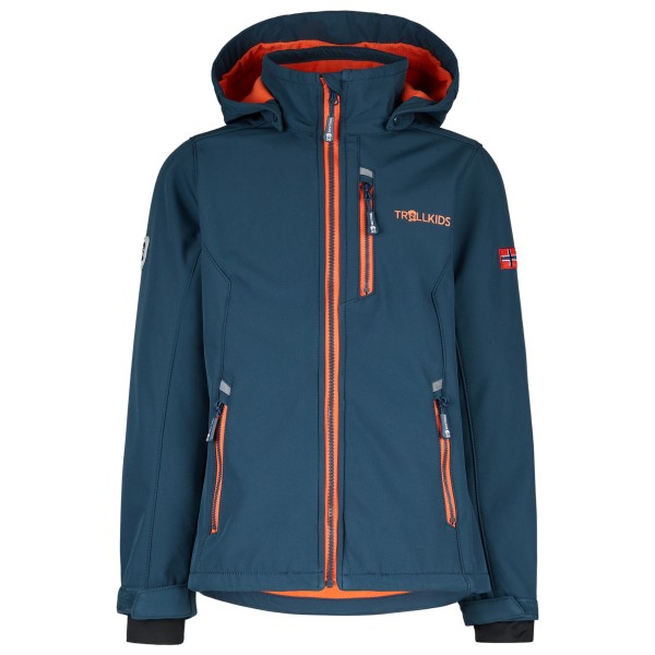 Image of Trollkids - Kid"s Balestrand Jacket - Softshelljacke Gr 104;110;116;128;140;164;176;92;98 blau'