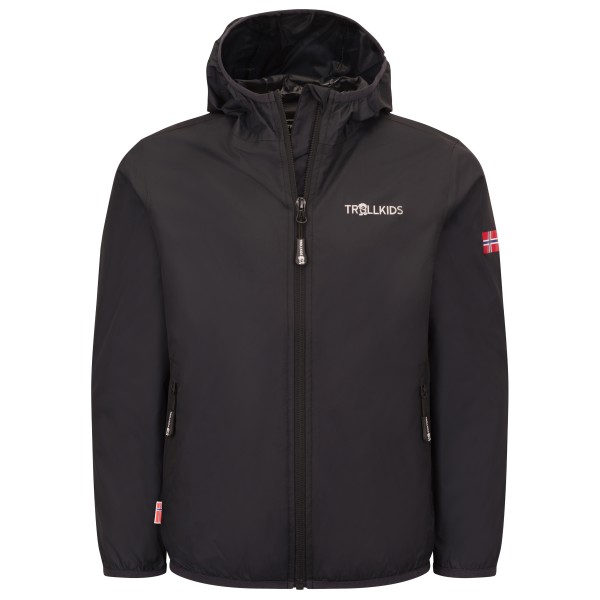 Trollkids Kid’s Trolltunga Jacket Regenjas Zwart