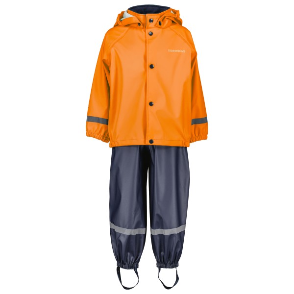 Image of Didriksons - Kid"s Slaskeman Set 2 - Regenjacke Gr 100 orange'
