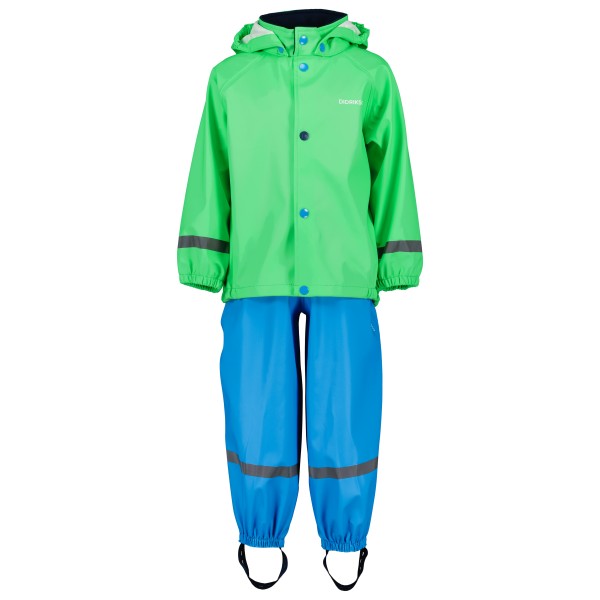 Image of Didriksons - Kid"s Slaskeman Set 2 - Regenjacke Gr 100;110;120;130;140;80;90 grün;orange;rosa'