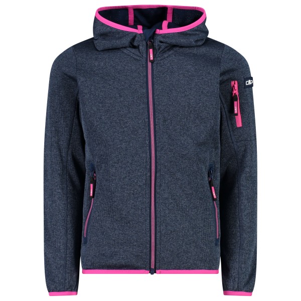 Image of CMP - Girl"s Jacket Fix Hood Knitted + Mesh - Fleecejacke Gr 110;98 grau'