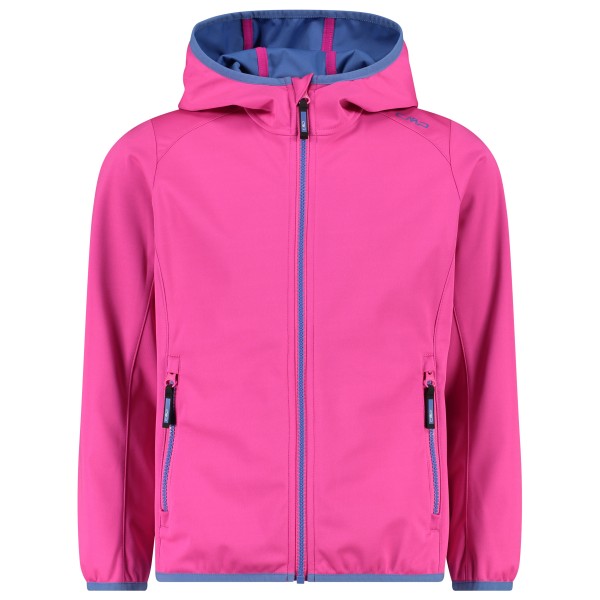 Image of CMP - Girl"s Jacket Fix Hood Light Softshell - Softshelljacke Gr 104;110;116;92 blau;rosa'