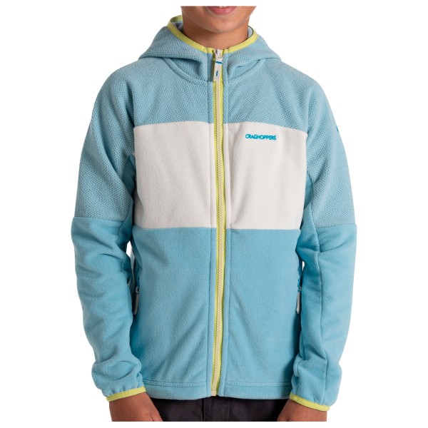 Craghoppers – Kid’s Bindloe Kapuzenjacke – Fleecejacke Gr 104;116;140;152 bunt;türkis